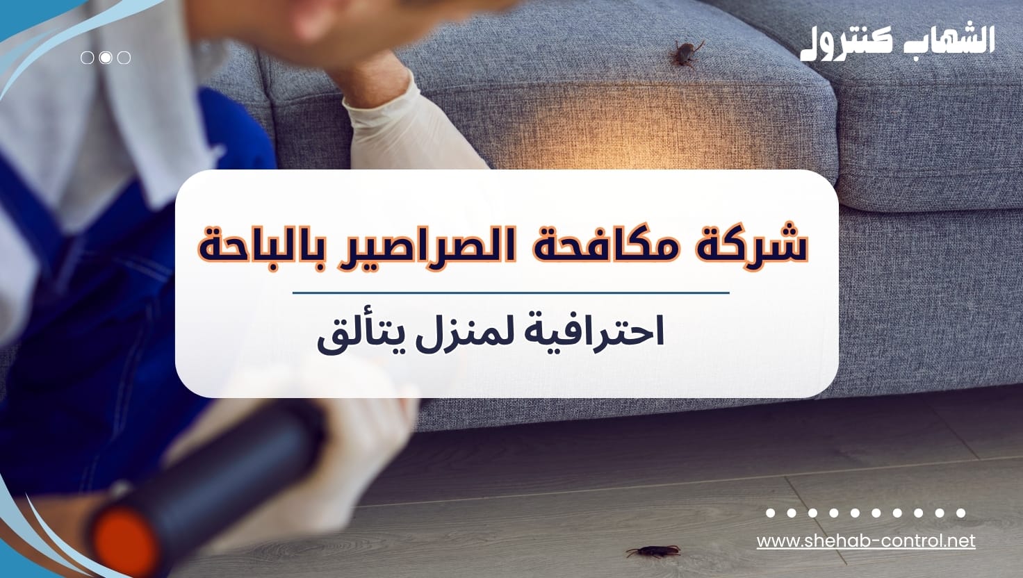 مكافحة الصراصير بالباحة | إبادة آمنة وفعالة