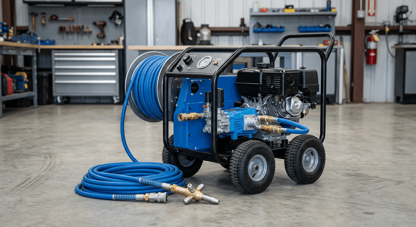 جهاز ضغط مائي هيدروجت لتسليك المجاري في جدة