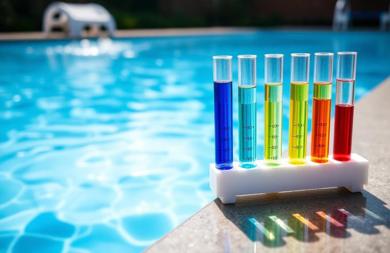 اختبار كيمياء مياه المسبح في جدة