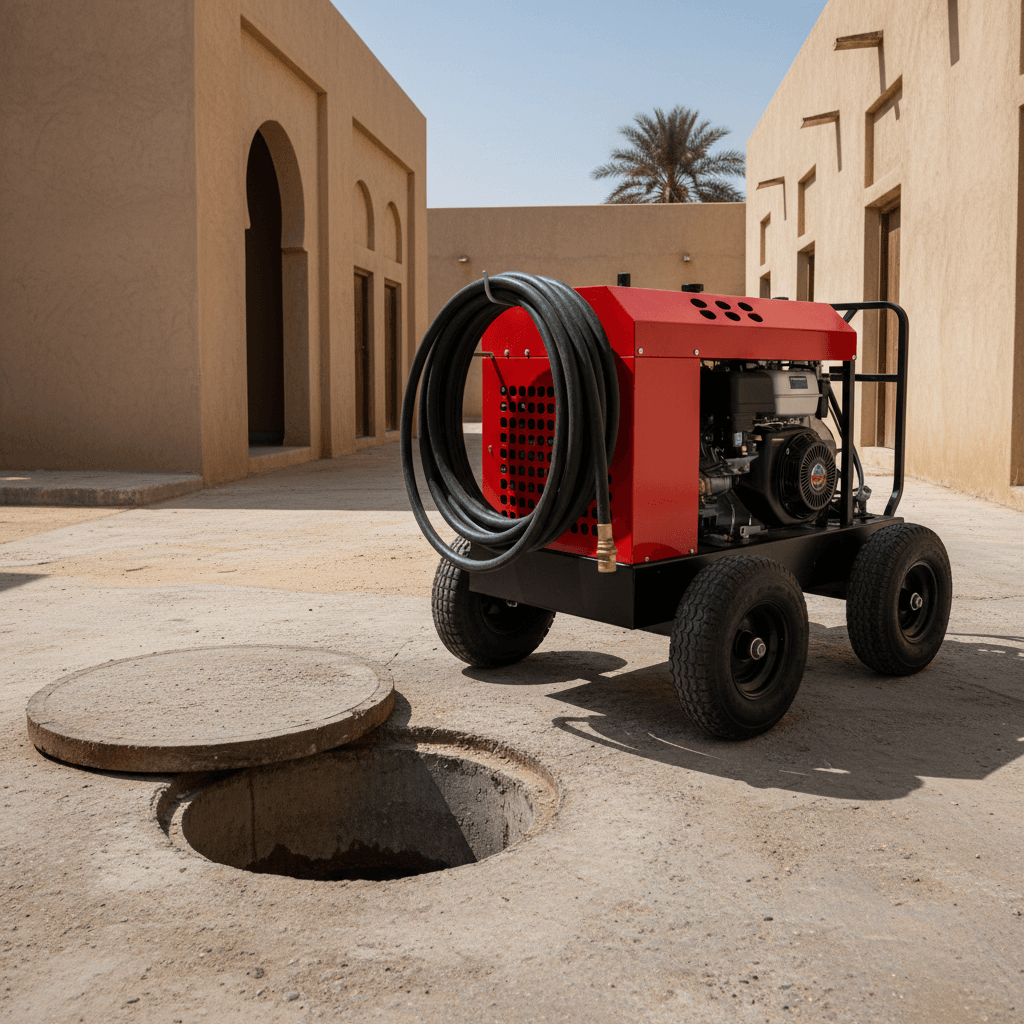 كمبروسر شفط بضغط عالي لتسليك المجاري المستعصية