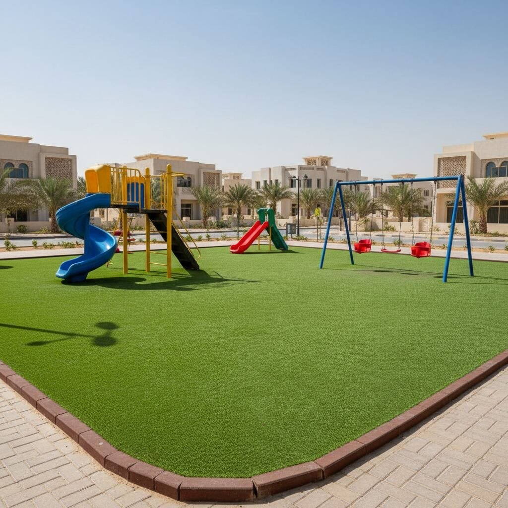نجيل صناعي لمناطق الأطفال نجيل صناعي بالطائف آمن لملاعب الأطفال والحضانات