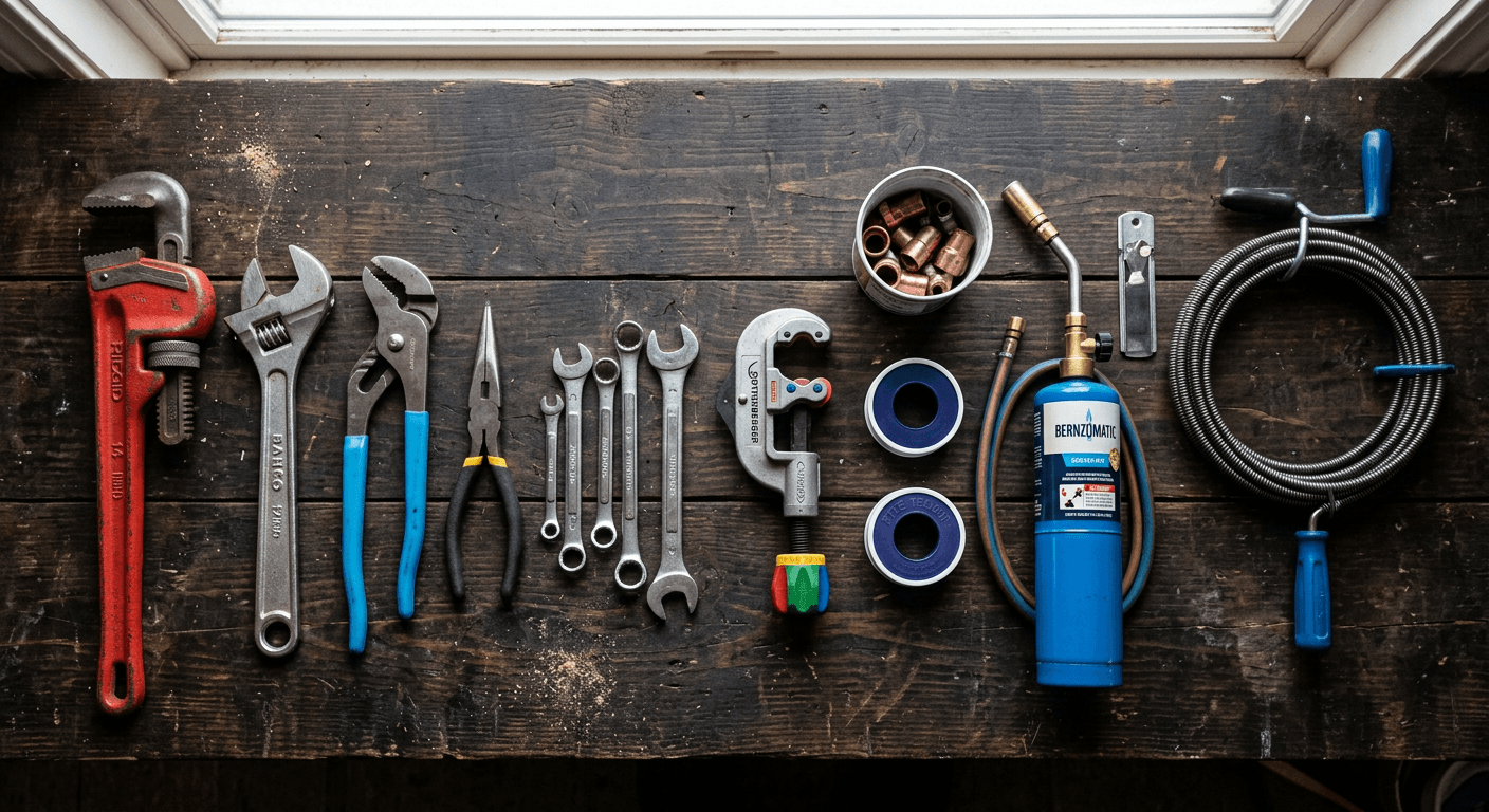 معدات سباكة احترافية لخدمات تسليك المجاري بجدة