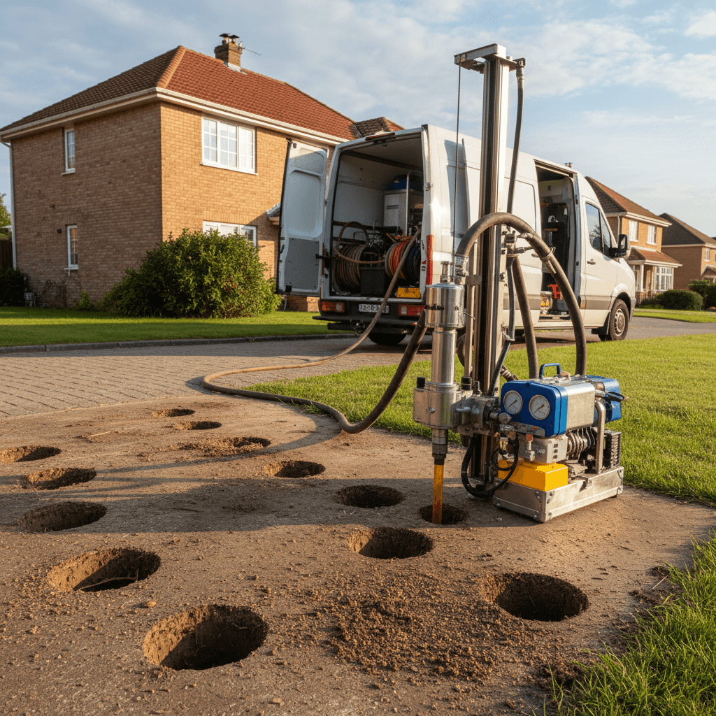 حقن التربة بمبيد النمل الأبيض بالأحساء