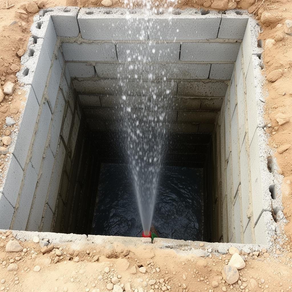 تنظيف بيارة بالضغط العالي قبل العزل