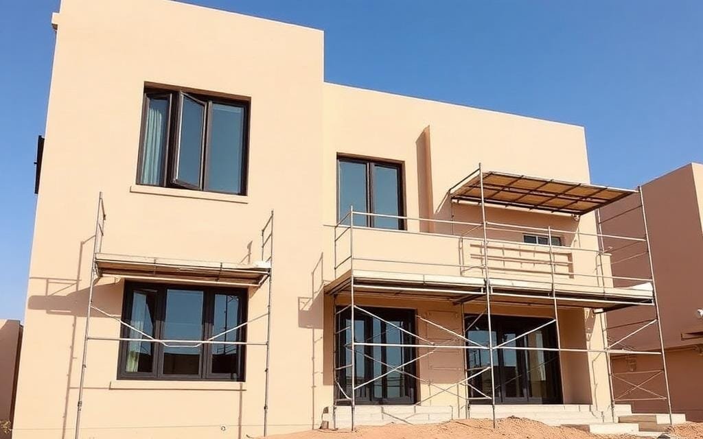 دهان واجهات فلل خارجية بجدة بدهانات مقاومة للرطوبة